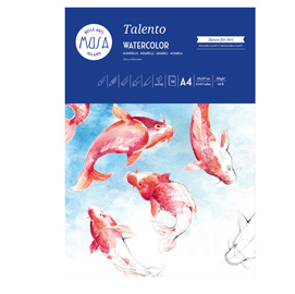 Carta per acquarello talento - a4 - 300 gr/m2 -  musa - conf. 10 fogli
