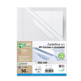 Cartellina a l era 150 - a4 - pp riciclato - buccia - sei rota - conf. 50 pezzi