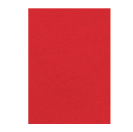 Copertine per rilegatura - a4 - cartoncino groffrato semilpelle - 240 gr - rosso - fellowes - conf.100 pezzi