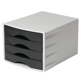 Cassettiera eco - l 290 x h 230 x p 360 mm - nero - durable