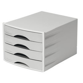 Cassettiera eco - l 290 x h 230 x p 360 mm - grigio - durable