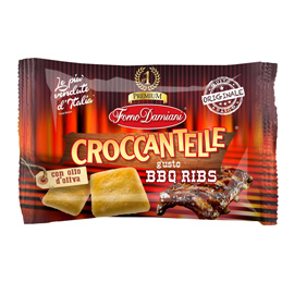 Croccantelle - in sacchetto - 35 gr - gusto bbq ribs - brancato