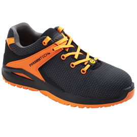 Calzatura di sicurezza saslong orange - s1p - numero 37 - nero/arancio fluo - rossini