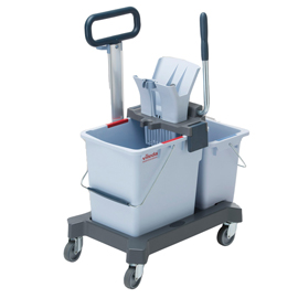 Carrello con barra ultraspeed pro doppio - per pulizie - 62 x 38 x 85 cm - vileda