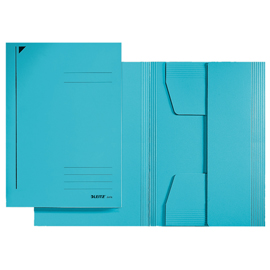 Cartellina 3 lembi - 430 gr - 24,3 x 34 cm - azzurro - leitz - conf. 25 pezzi
