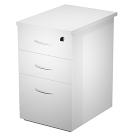 Cassettiera alta agora' compact - 3 cassetti - 44 x 60 x 73 cm - bianco - artexport