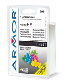 Cartuccia colori per hp n351 dj d4260, c4280, oj j5780 14ml