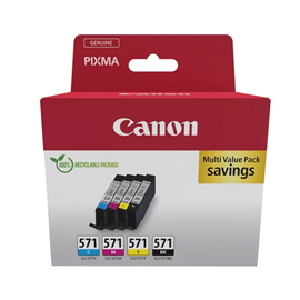 Canon cartuccia cli-571 c/m/y/bk sec