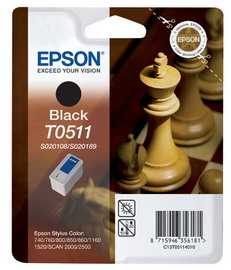 Cartuccia nero stylus color 740/760/800/850/860/1160/1520 blister r/s