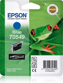 Cartuccia hi-gloss blu stylus photo r800 r1800 blister con rs
