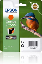 Cartuccia arancio epson ultrachrome hi-gloss serie martin pescatore taglia xl