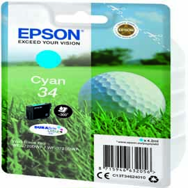 Cartuccia inchiostro ciano 34 pallina da golf