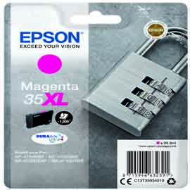 Cartuccia inchiostro magenta serie 35xl lucchetto t3593