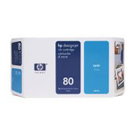 Cartuccia a getto d'inchiostro hp n.80 ciano 350ml