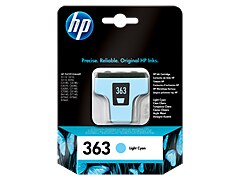 Cartuccia getto d'inchiostro hp 363 ciano chiaro