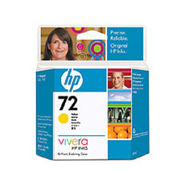 Cartuccia d'inchiostro hp 72 giallo, da 69 ml con inchiostro hp vivera