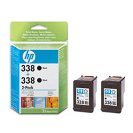 Confezione multi pack da 2 hp 338 nero con inchostro hp vivera