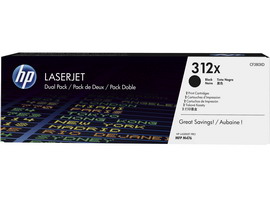 Confezione 2 toner nero hp laserjet nr.312x