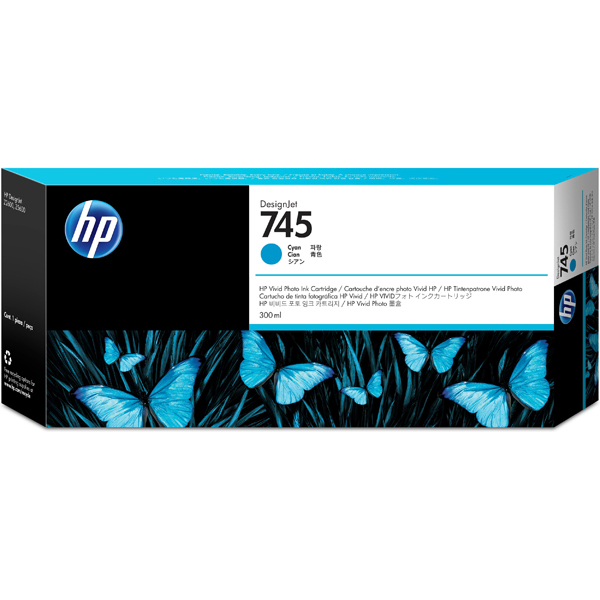 Cartuccia ciano designjet hp 745 300 ml