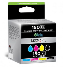 Confezione 4 cartucce n.150xl (bkcmy) alta capacita' return program