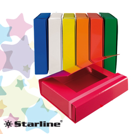 Cartella progetto dorso 5cm c/elastico rosso starline