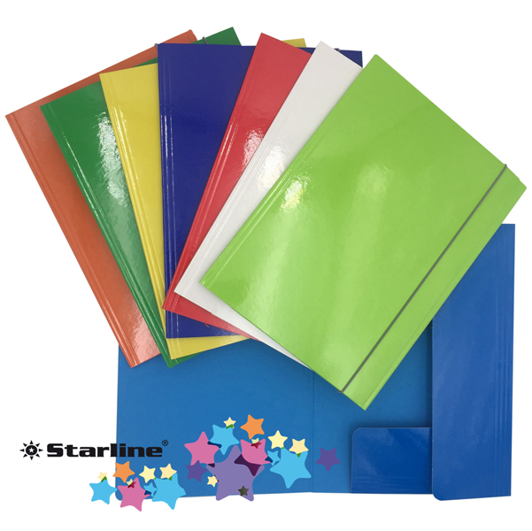 Cartella con elastico 25x34cm colori assortiti queen starline