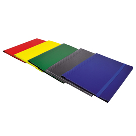Cartella c/elastico piatto - dorso variabile - rosso - starline