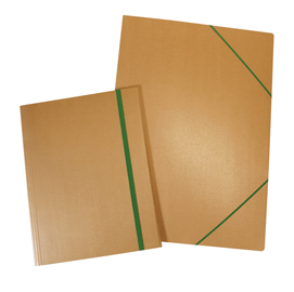 Cartella eco - con elastico - 50 x 70 cm - cartoncino - avana - starline