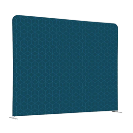Divisorio in tessuto wall decor blu/rombi azzurri 200xh150cm
