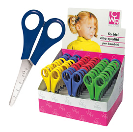 Display 30 forbici 14cm centimetrate punta tonda 775 cwr