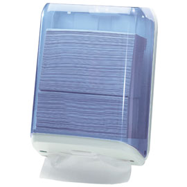 Dispenser asciugamani piegati trasparente/bianco mar plast