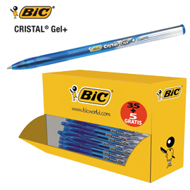 Dispenser value pack 35+5 penne a sfera bic®cristal gel blu