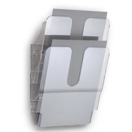 Display da muro con 2 tasche a4 trasparente flexiplus durable