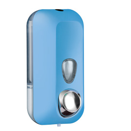 Dispenser sapone liquido 0,55lt azzurro soft touch