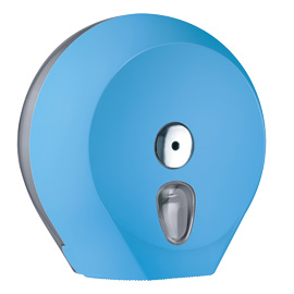 Dispenser carta igienica midi jumbo azzurro soft touch