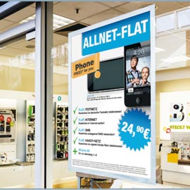 Duraframe poster 70x100cm argento durable