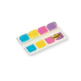 Dispenser 40 segnapagina post-it index strong mini 676 vivaci 15,8x38mm