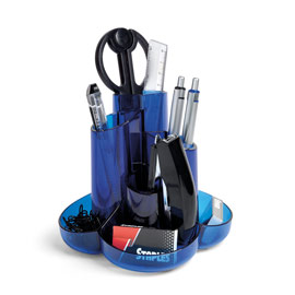 Desk set c/accessori blu traslucido 60571 niji