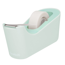 Dispenser da tavolo c18 menta+1 rotolo di nastro adesivo scotch® magic™19x33