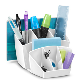 Desk organizer protect - bianco artico - cep