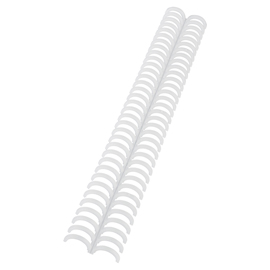 Dorsi clickbind per rilegatura - 16 mm - ghiaccio - ibico - scatola 50 pezzi