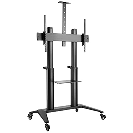 Dacomex - carrello nero su ruote - altezza regolabile - 75