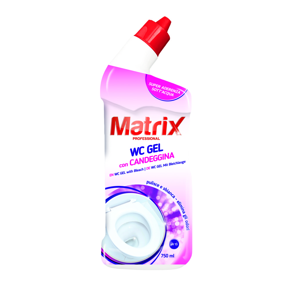 Detersivo wc 750ml candeggina gel matrix