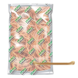 Elastico fettuccia - diametro 10 x 0,8 cm - 1 kg - caucciu' - colore naturale - lebez
