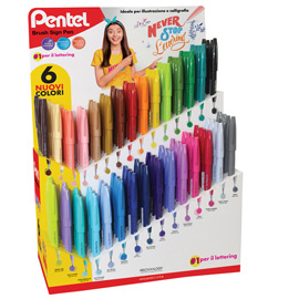 Expo 126 brush sign pen punta pennello colori assortiti pentel