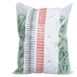 Elastico fettuccia verde Ø120 t8 sacco da 1kg
