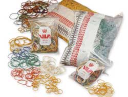 Elastico gomma barattolo 100gr misure assortite