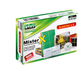 Elastico x-band misure e colori assort. Scatola 100gr
