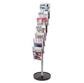 Espositore da terra a 7 tasche a4 in metallo alba