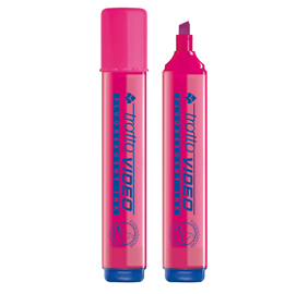 Evidenziatore tratto video fucsia